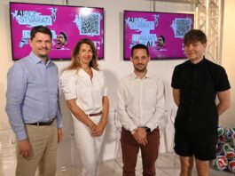 AIMO! stvarati i navijati uz AI - Igor Vukasović, Frankica Mitrović Mihić, Ivan Runje i Davor Bruketa; foto Hrvatski Telekom